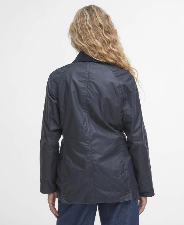 Beadnell Wax Jacket-Navy