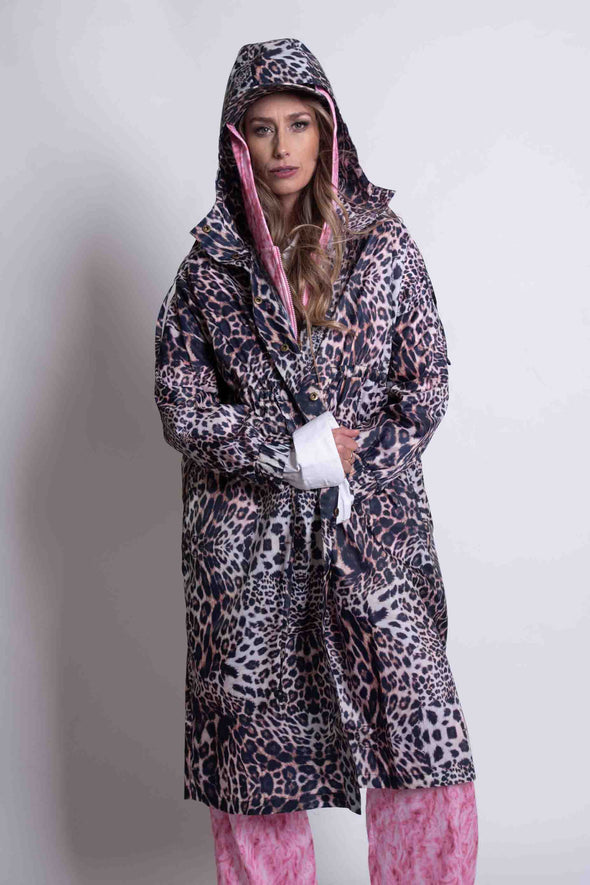 Leopard Print Raincoat-Print