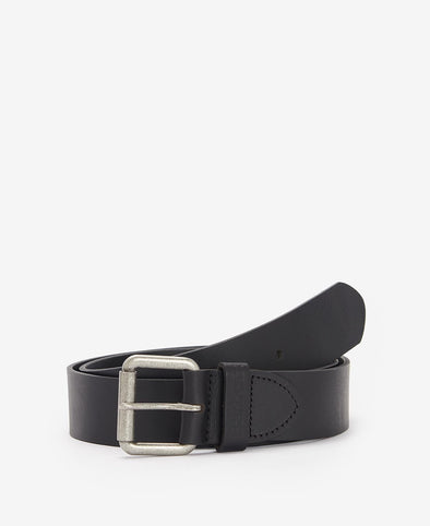 Allanton Leather Belt-Black