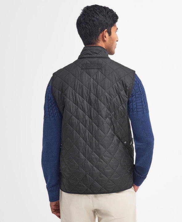 Lowerdale Quilt Gilet-Black