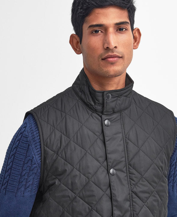 Lowerdale Quilt Gilet-Black