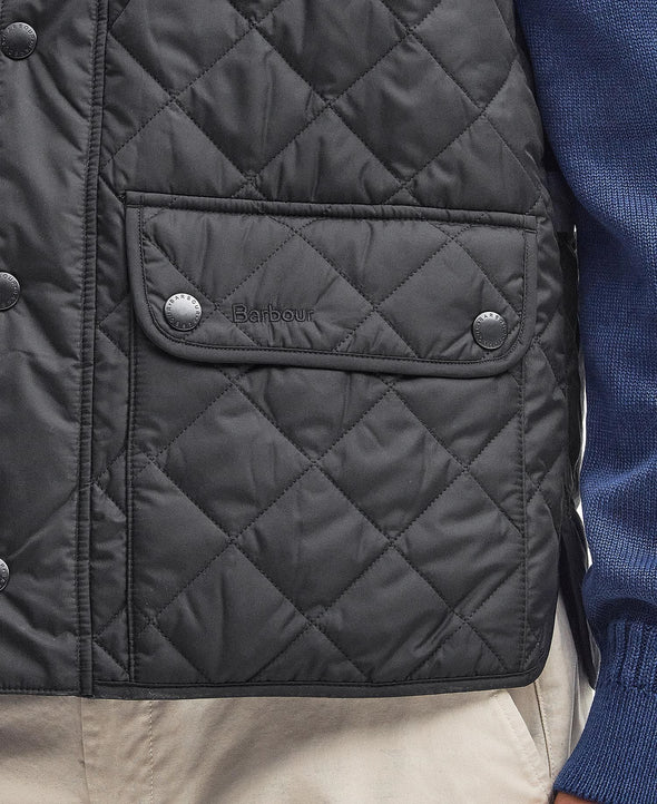 Lowerdale Quilt Gilet-Black