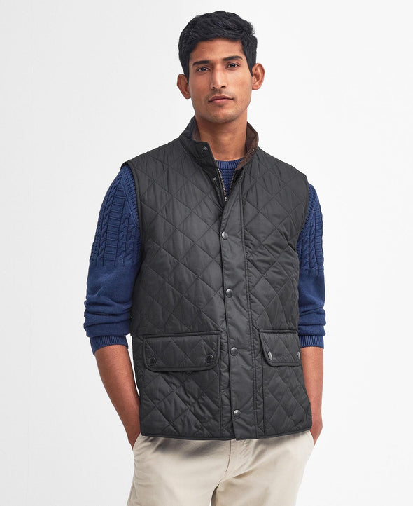 Lowerdale Quilt Gilet-Black