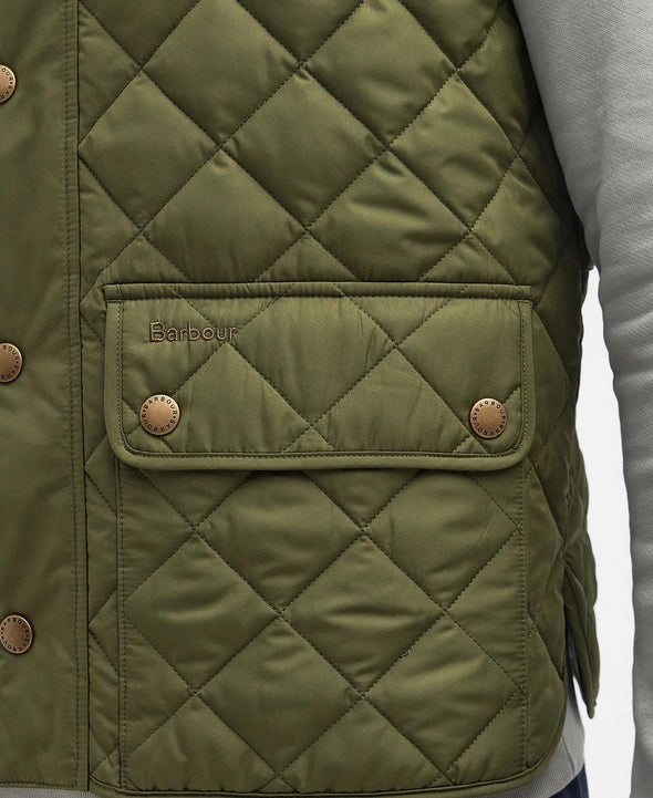 Lowerdale Quilt Gilet-DkMoss