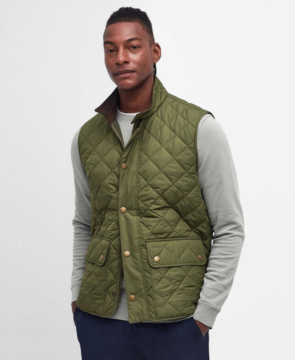 Lowerdale Quilt Gilet-DkMoss