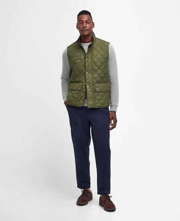 Lowerdale Quilt Gilet-DkMoss