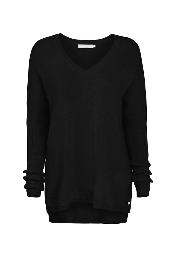 Boyfriend V Neck - Black