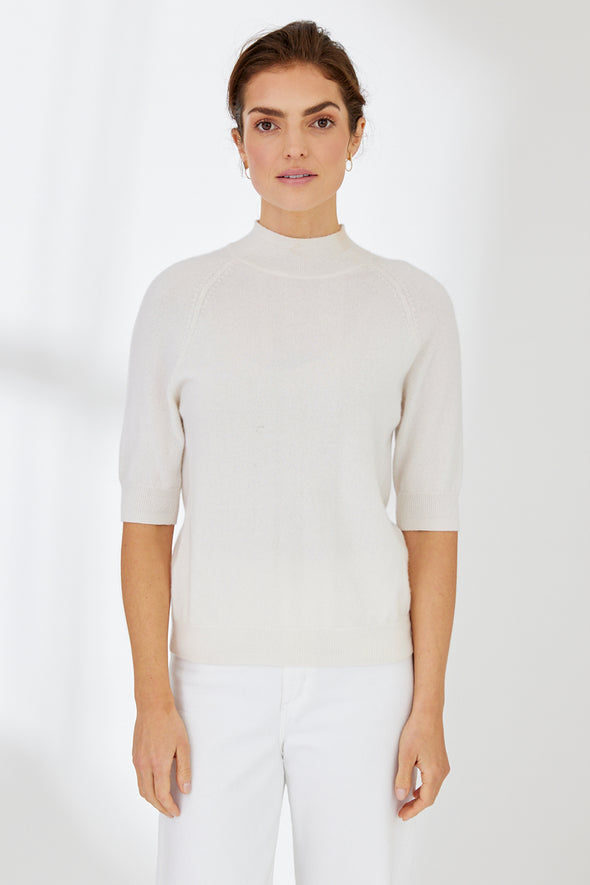 Remi Mock Neck - Ivory