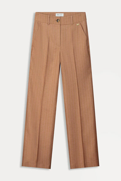 Pants striped sugar brown