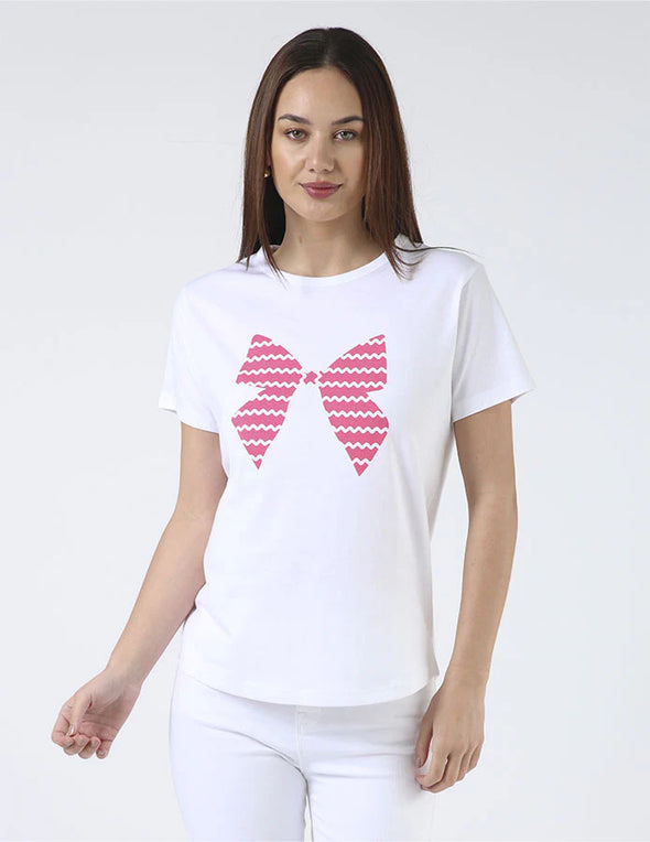 Ace Tee Bow Print