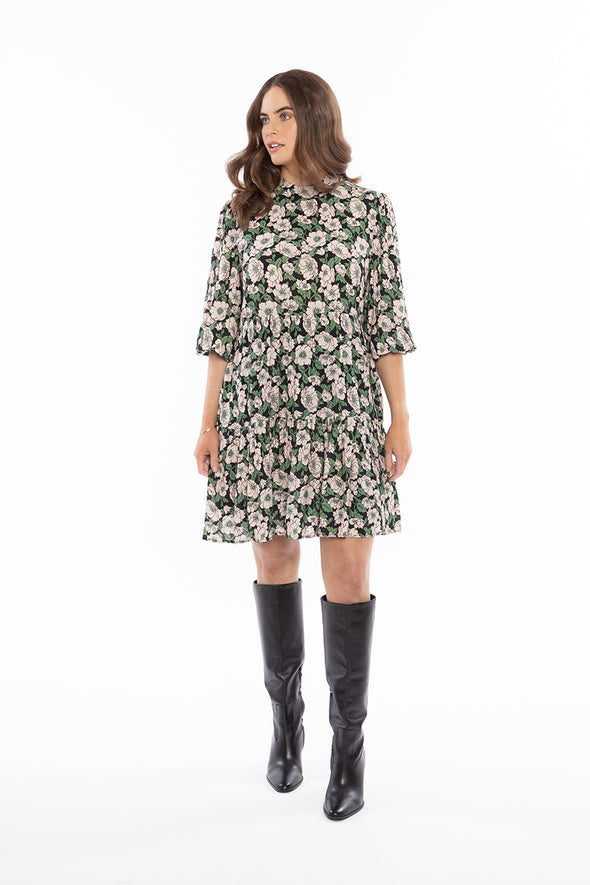 Collar Amy Smock Dress- Floral