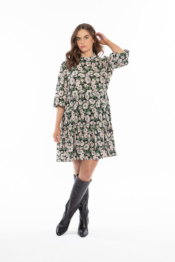 Collar Amy Smock Dress- Floral