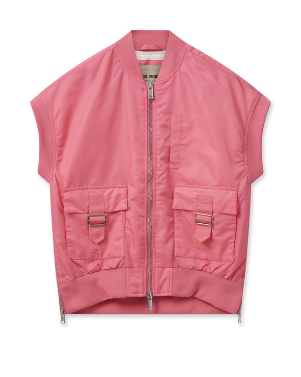 Ruby Bomber Waistcoat - Rose