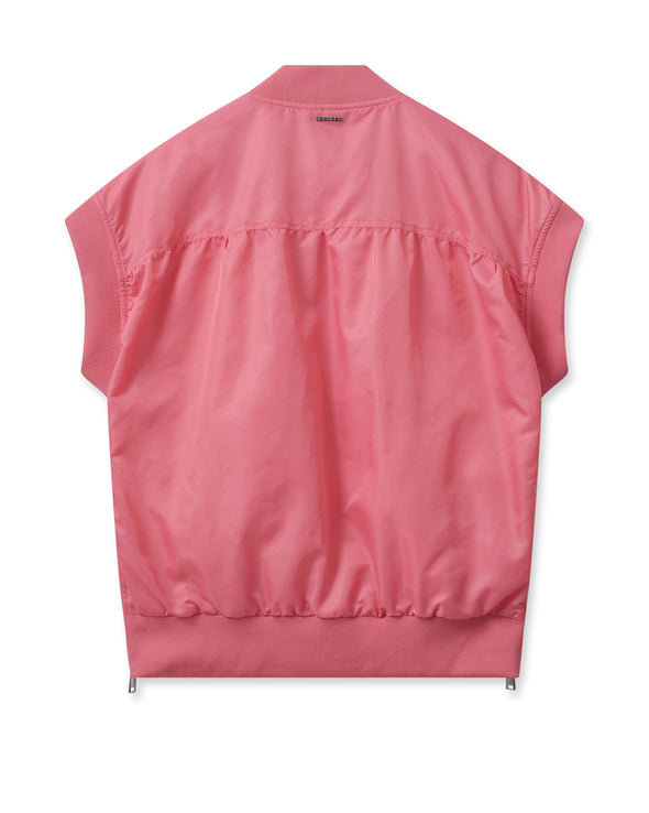 Ruby Bomber Waistcoat - Rose