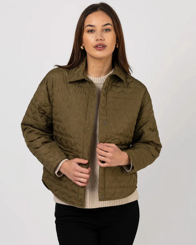 Heartly Jacket-Army