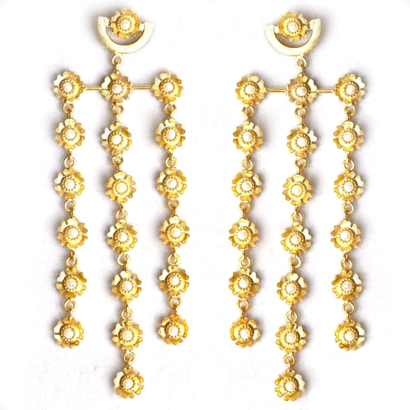 Waterfall Earring - Pearl