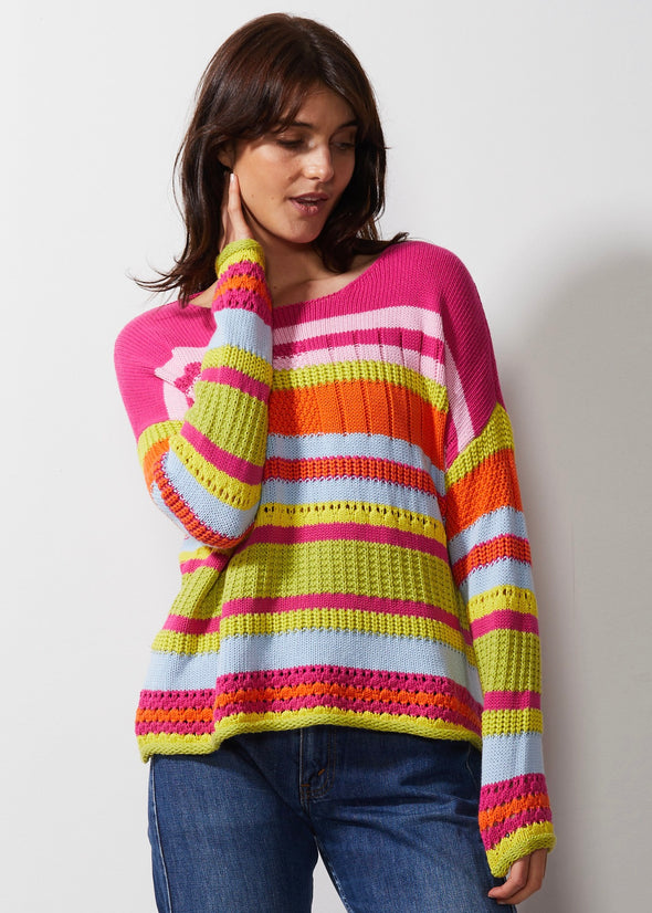 Chunky Knit Jumper - Pink