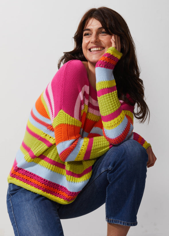 Chunky Knit Jumper - Pink