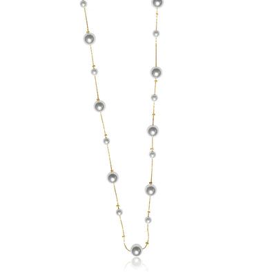 Perle Long Gold Pearl Necklace