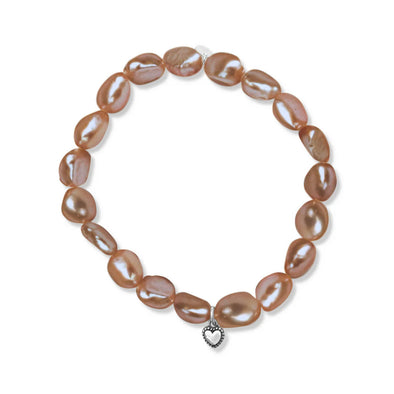 Keshi Pink Pearl Bracelet