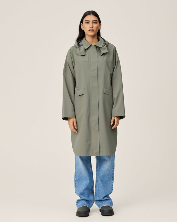 Roberte Rain Jacket-MulledBasil