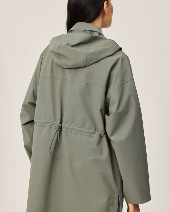 Roberte Rain Jacket-MulledBasil