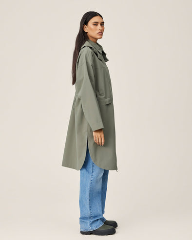 Roberte Rain Jacket-MulledBasil