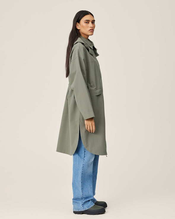 Roberte Rain Jacket-MulledBasil