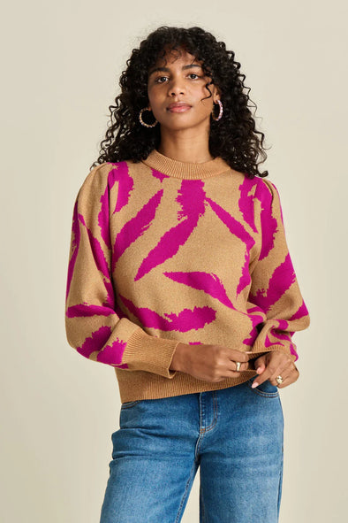 Feathers sparkle pullover