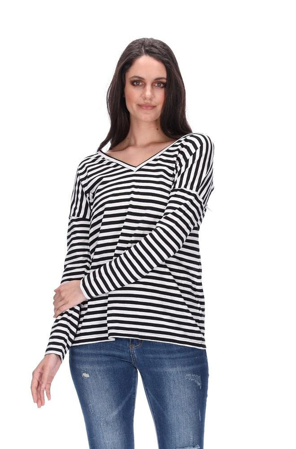 Hadid stripe top