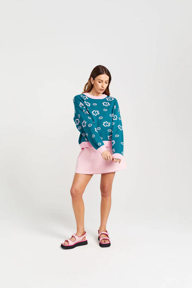 Rosie Jumper-Teal Candy